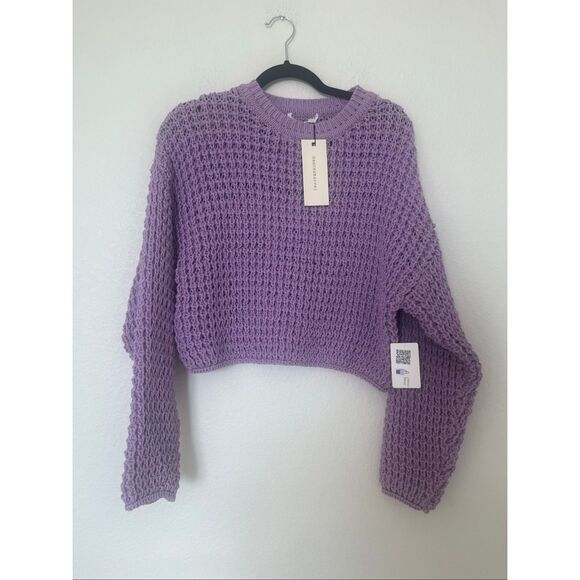 Dance & Marvel chunky crop sweater NEW NWT - Picture 2 of 6